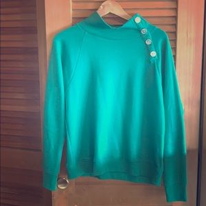 Jcrew Lightweight Button Detail Sweatshirt